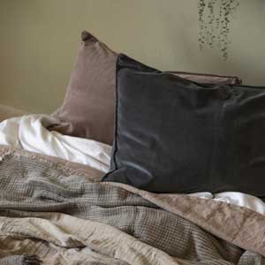 Pudebetræk velour Dusty Rose