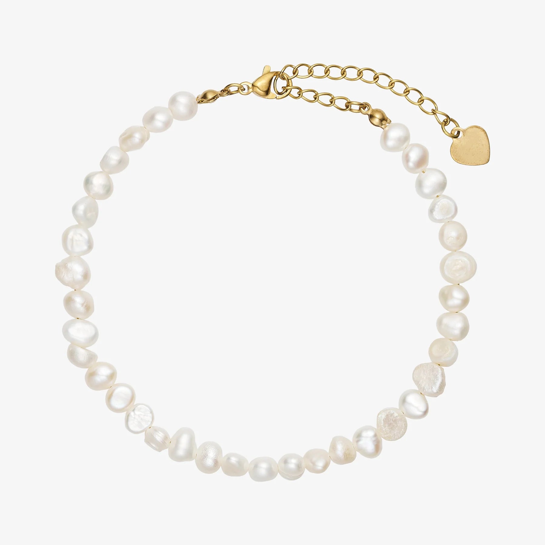 Classic Pearl Anklet - Hvid