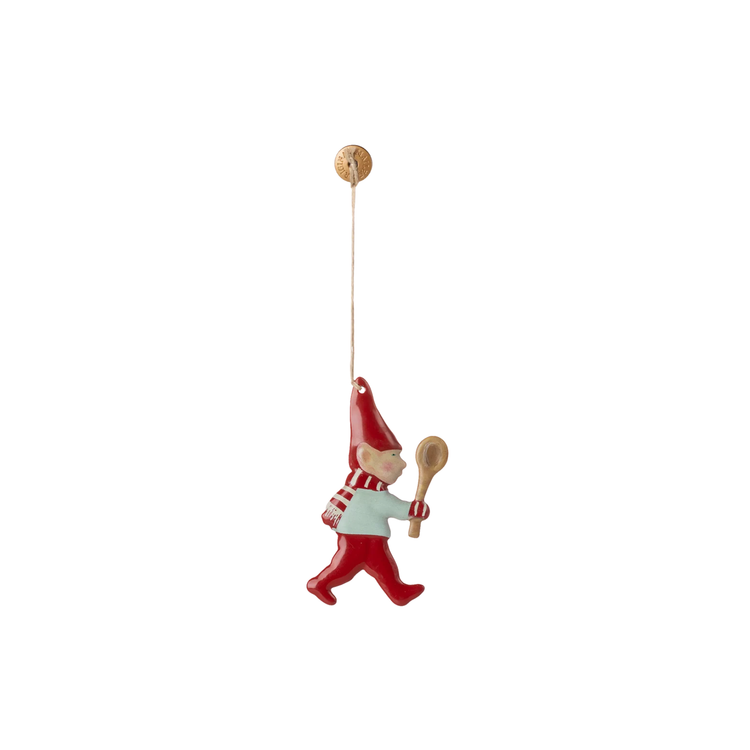 Metal ornament, Nisse - Ske
