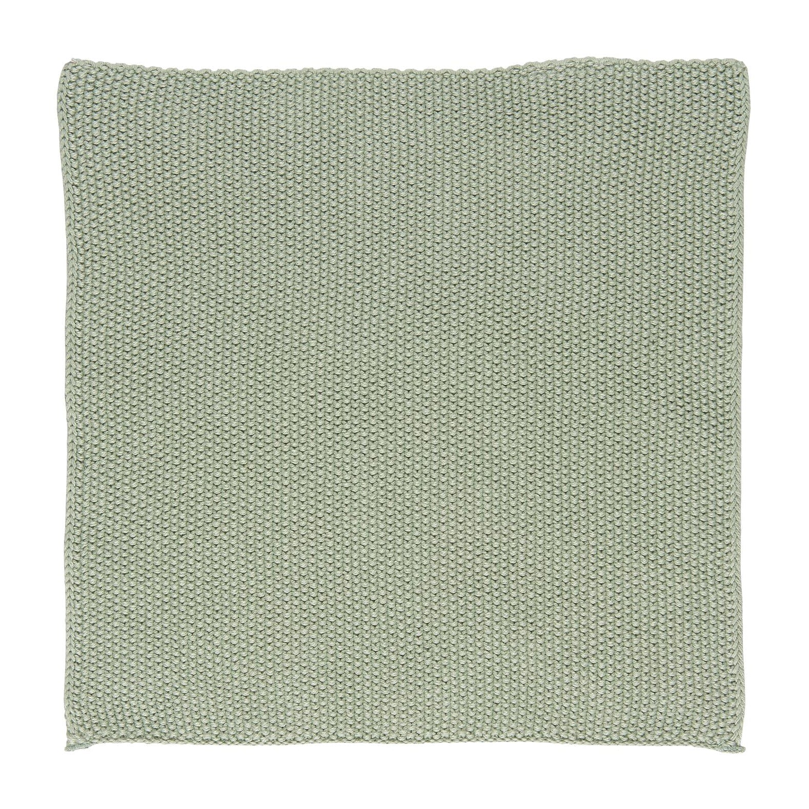 Strikket karklud i lækker støet grøn farve, tåler opvask ved 60 grader.