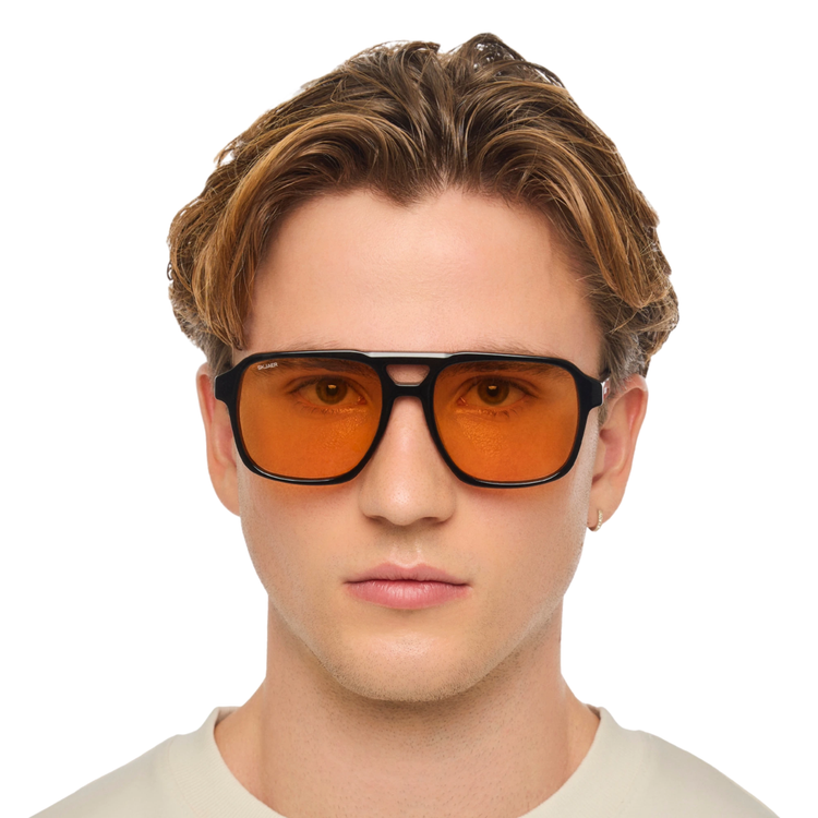SKJAER 106S black / amber lenses solbriller