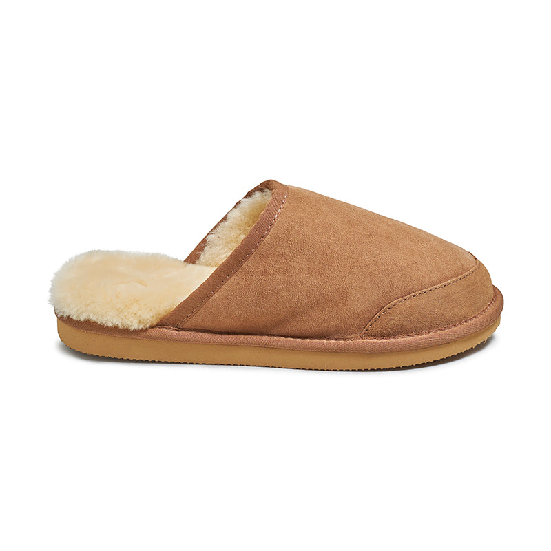 New Zealand Slippers t/mænd Cognac