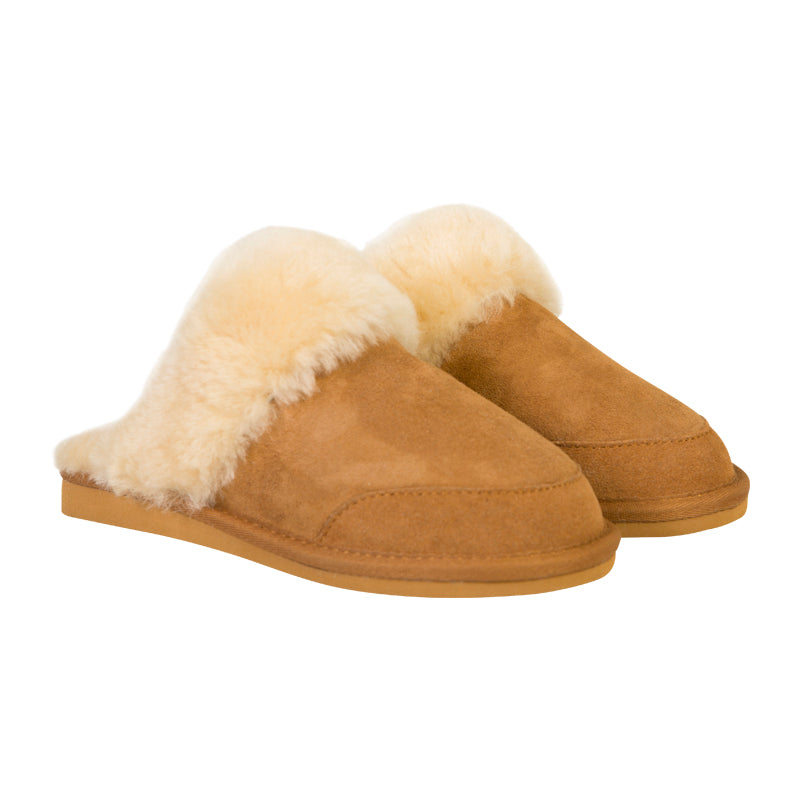 New Zealand Slippers Cognac