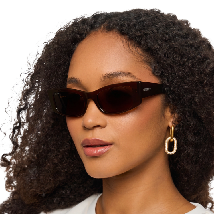 SKJAER 103S deep brown solbriller